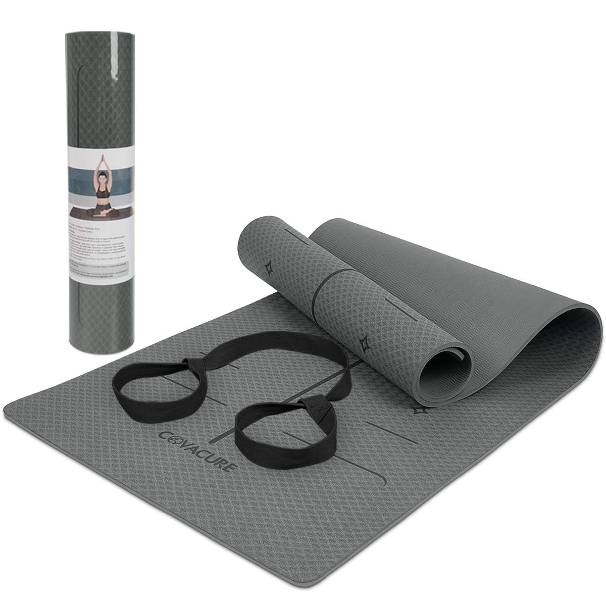 Extra Large Yoga Mat 72 x 26 - Non Slip Exercise Mat 8mm Thick Eco Friendly with Carrying