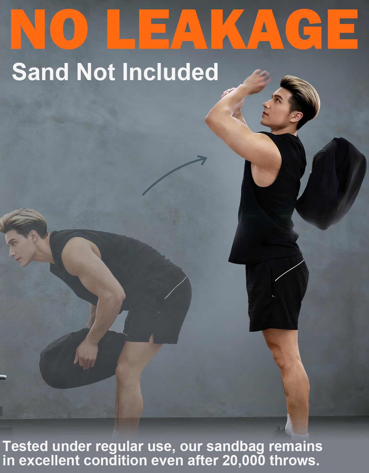 Fitarc Sac de Sable d'entraînement pour Musculation Rond Cross-Training, Sable Non Inclus
