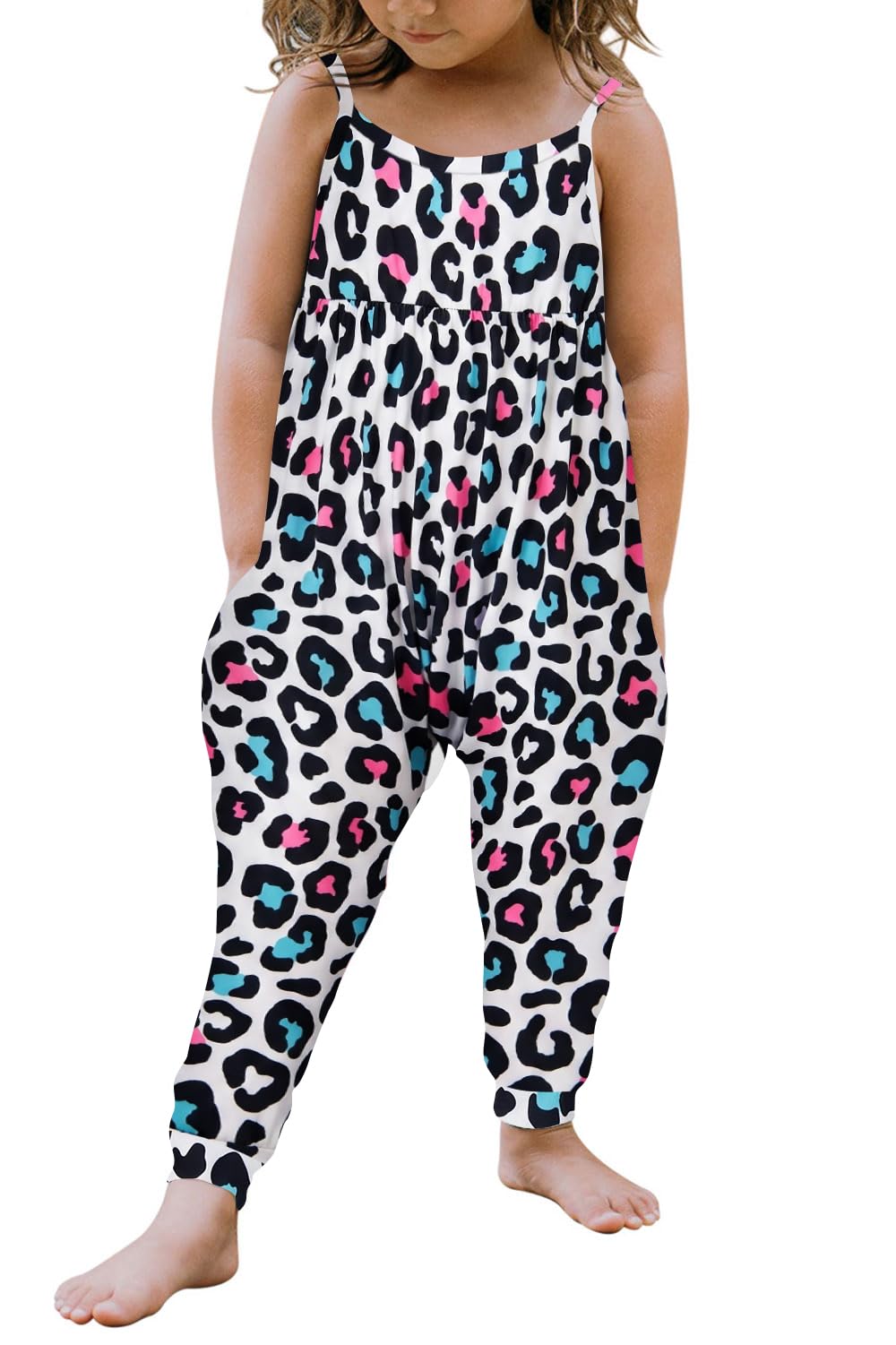 Yousie Toddler Girls Kids Rompers Jumpsuit Summer Spring Outfits 1-8 Years