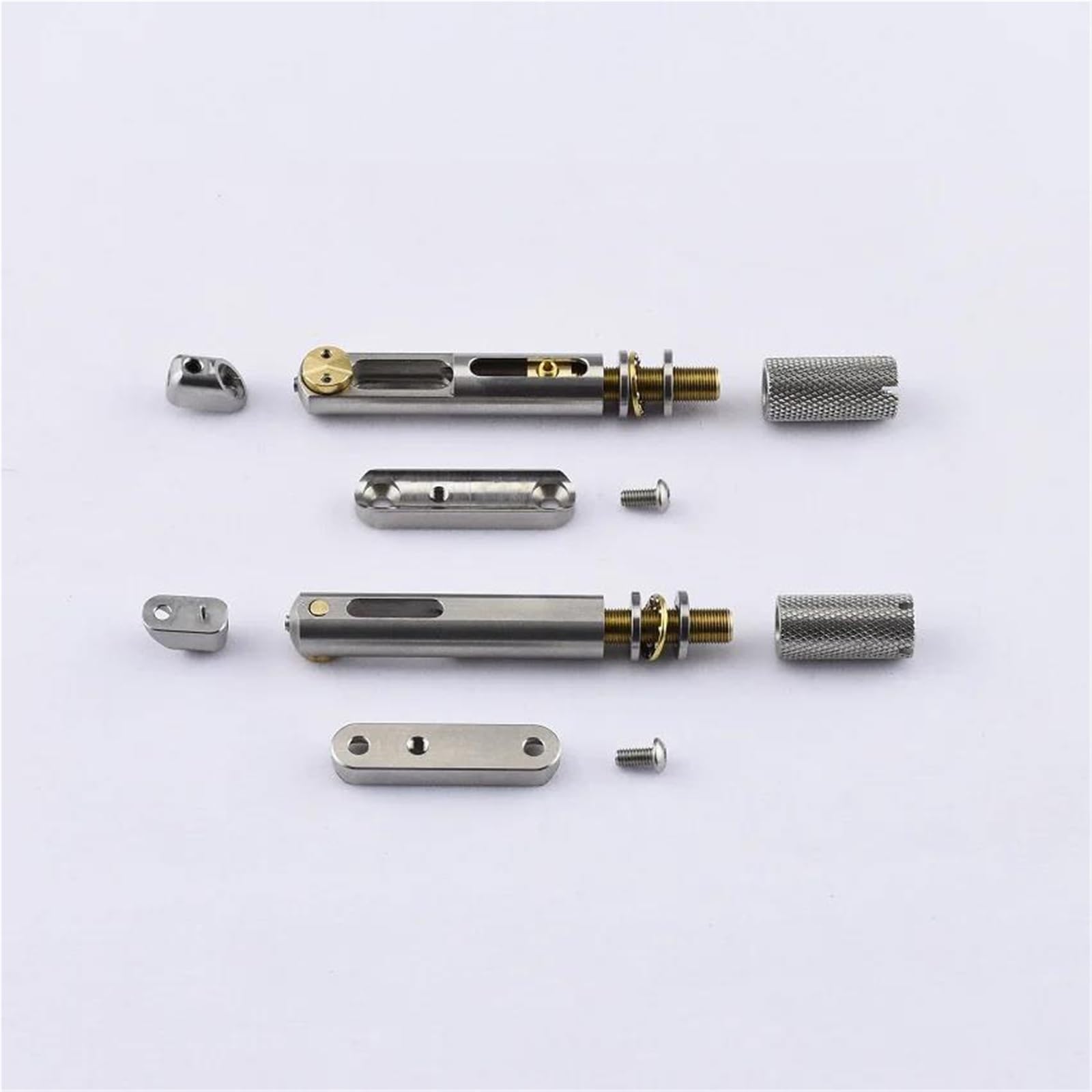 Mostek Ze Stali Nierdzewnej 6 Strunowy Do Gitar Bezgłowych Z Podstrunnicą W Kształcie Wachlarza Jeden Zestaw Mostek Gitary Profesjonalnej(6 Pieces-PRO)