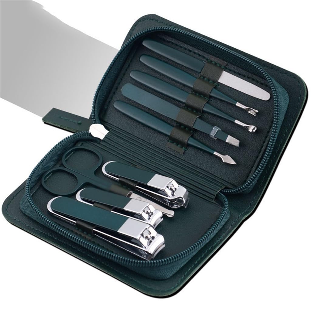 Zestaw do manicure, Zestaw do manicure, Zestaw do Manicure Beauty Manicure Tools Zestaw do obcinania paznokci 9-częściowy woreczek na zamek błyskawiczny Obcinacze do paznokci