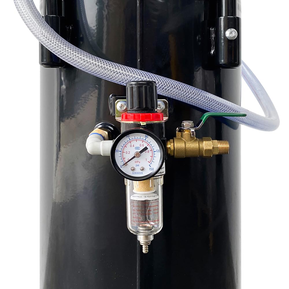 SOGI SPS-7 Sabbiatrice portatile a bicarbonato di sodio - 26.5 L (7 galloni) - 6.2 bar - uso esterno e interno (Sabbiatrice + 25 kg di bicarbonato di sodio)