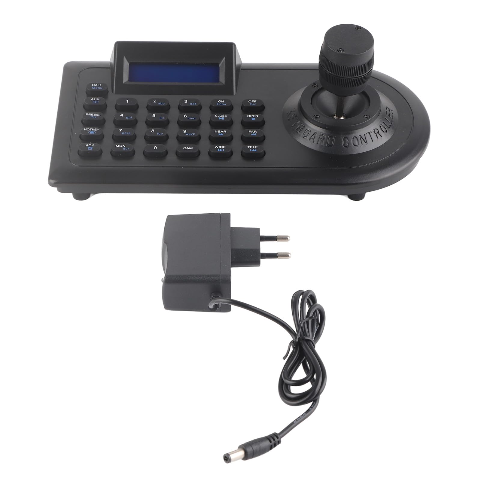 Controller Joystick Telecamera PTZ, Tastiera Controller Telecamera PTZ con Joystick 3D, Schermo LCD, per Telecamere Dome IP PTZ (Spina UE)