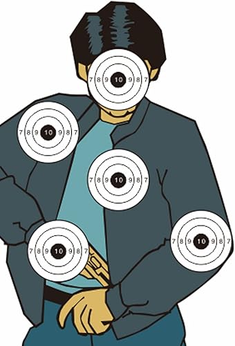 Ironman Innovation Paquete de 10 objetivos de disparo  12 x 20 pulgadas  Objetivo de salpicaduras de silueta, póster de práctica, ideal para todas