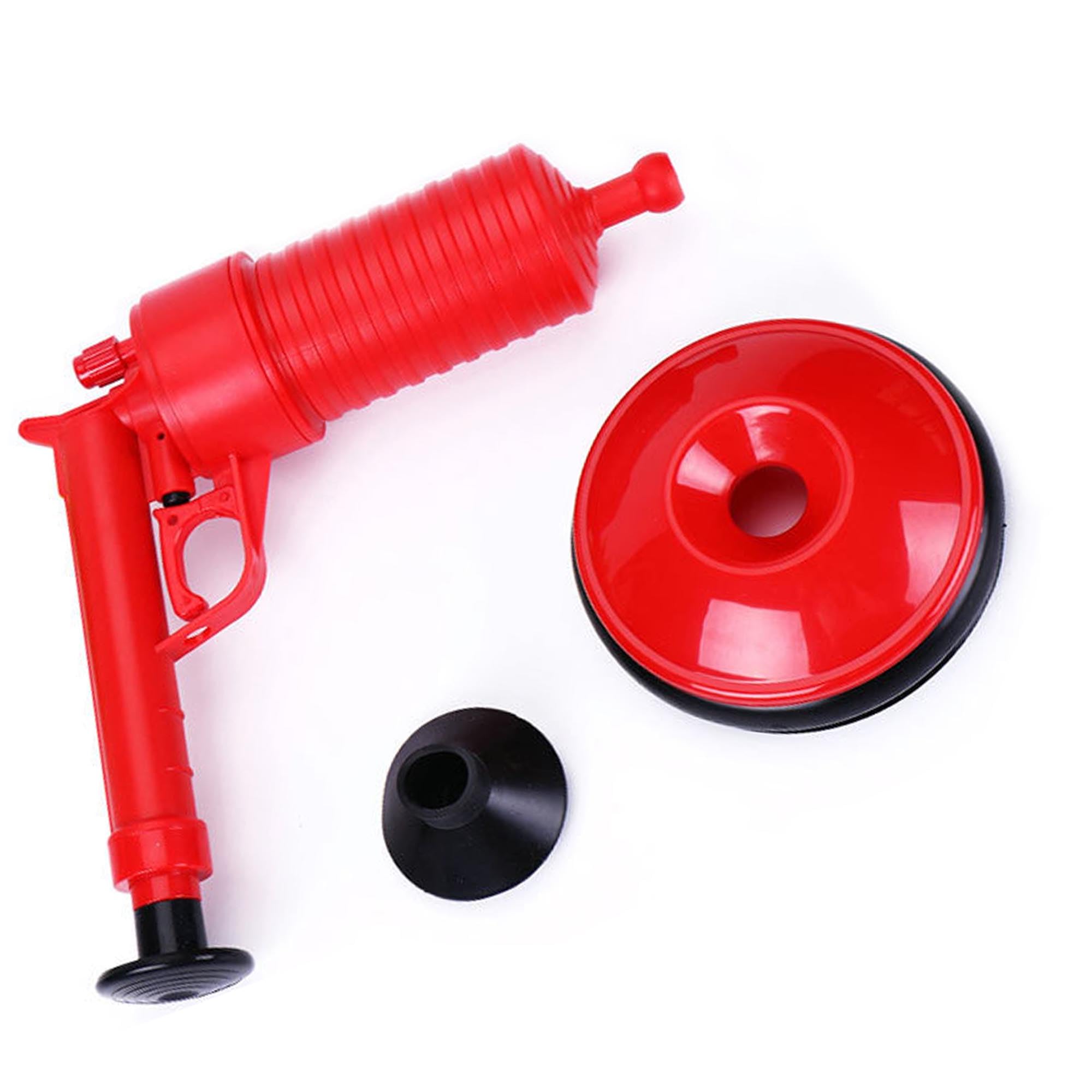 RONTENO Air Blaster Toilet Plunger | Power Drain Cleaner Opener Air Drain Blaster Gun for Clogged Drain | High Pressure Air Drain Blaster Cleaner for Toilets, Bathroom, Shower, Kitchen (Red) (B0CX59P9MX) Amazon Price History, Amazon Price Tracker