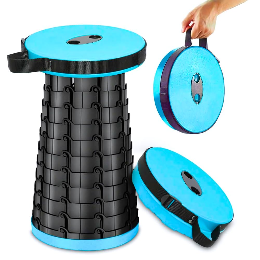 Drumstone { 15 Years Warranty ) Plastic Upgraded-Portable Retractable Folding Stool, Collapsible Telescoping Foldable Camping Stool for Adults for Outdoor Fishing Hiking Gardening Travel BBQ 1Pc (B0D92NQG6C) Amazon Price History, Amazon Price Tracker
