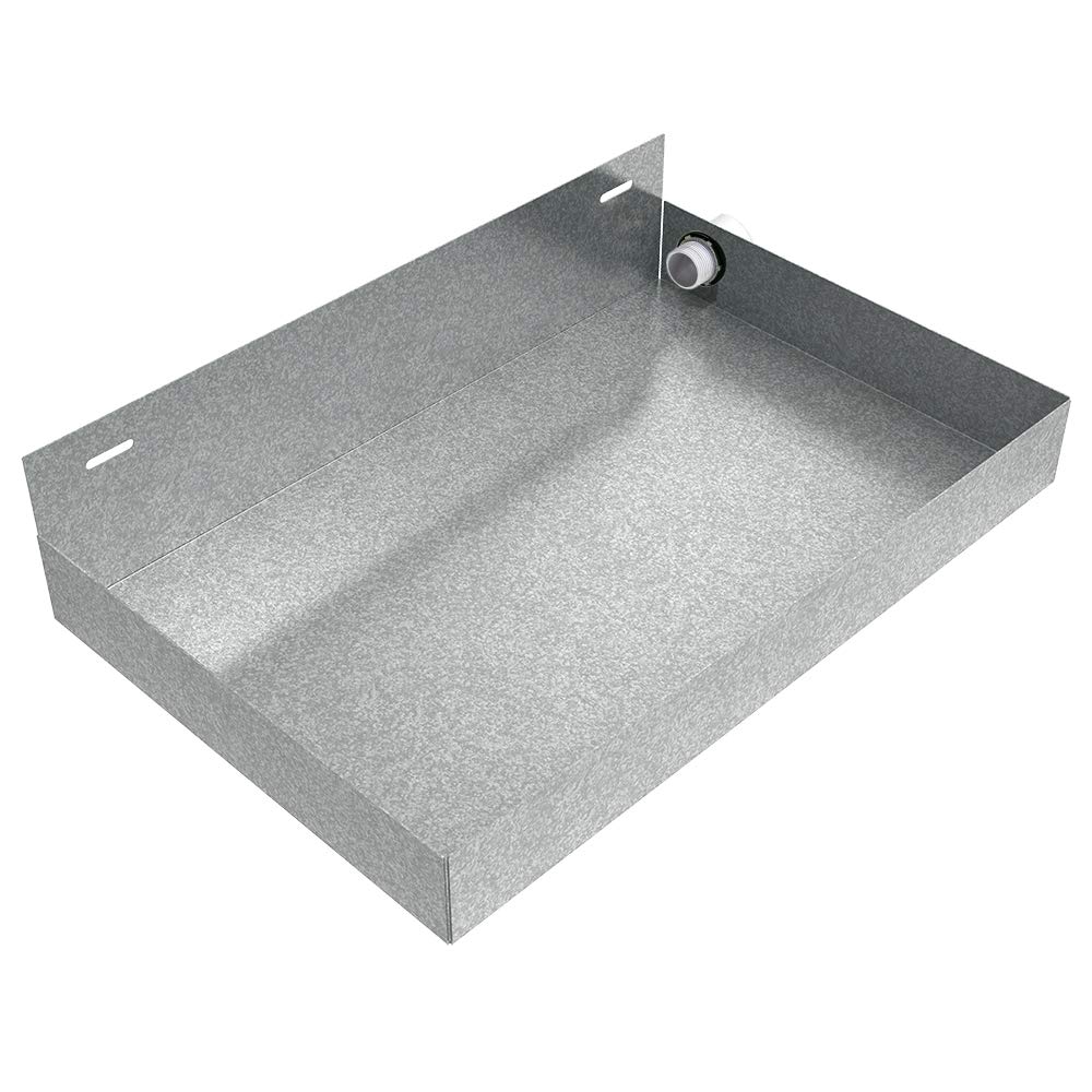 Wall Mounted Tankless Water Heater Drain Pan - 20 x 13 x 2.5 - Galvanized | Water Damage Prevention | No Leak | Made In The USA | Welded Water Tight | Killarney Metals