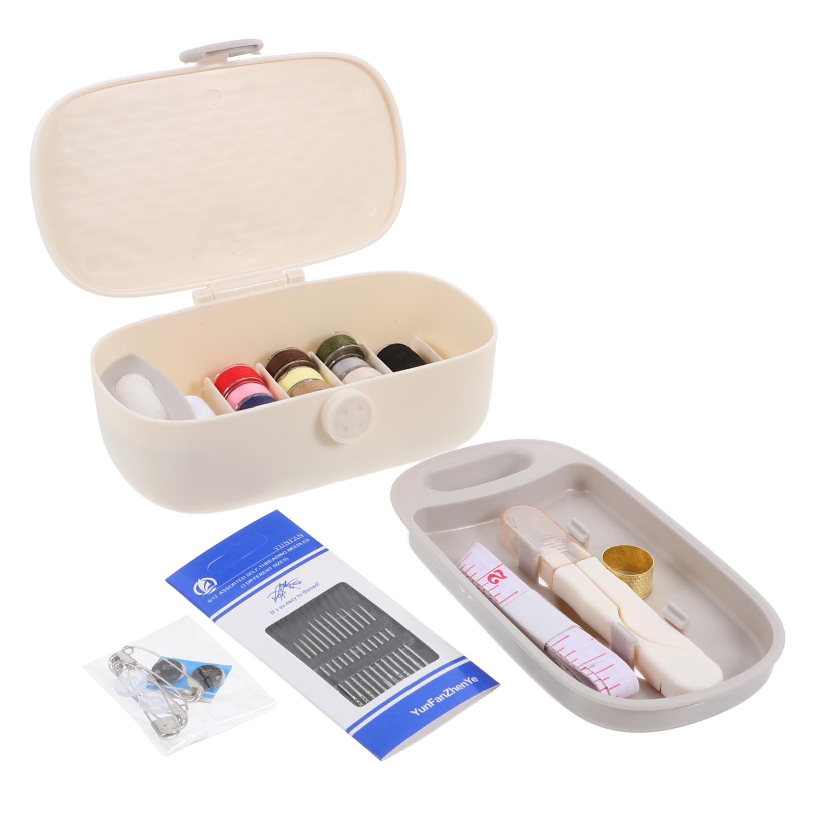 AUTSUPPL Essential Sewing Kit for Adults Compact 10-Piece Set for Travel Home Organized Sewing Tool Box
