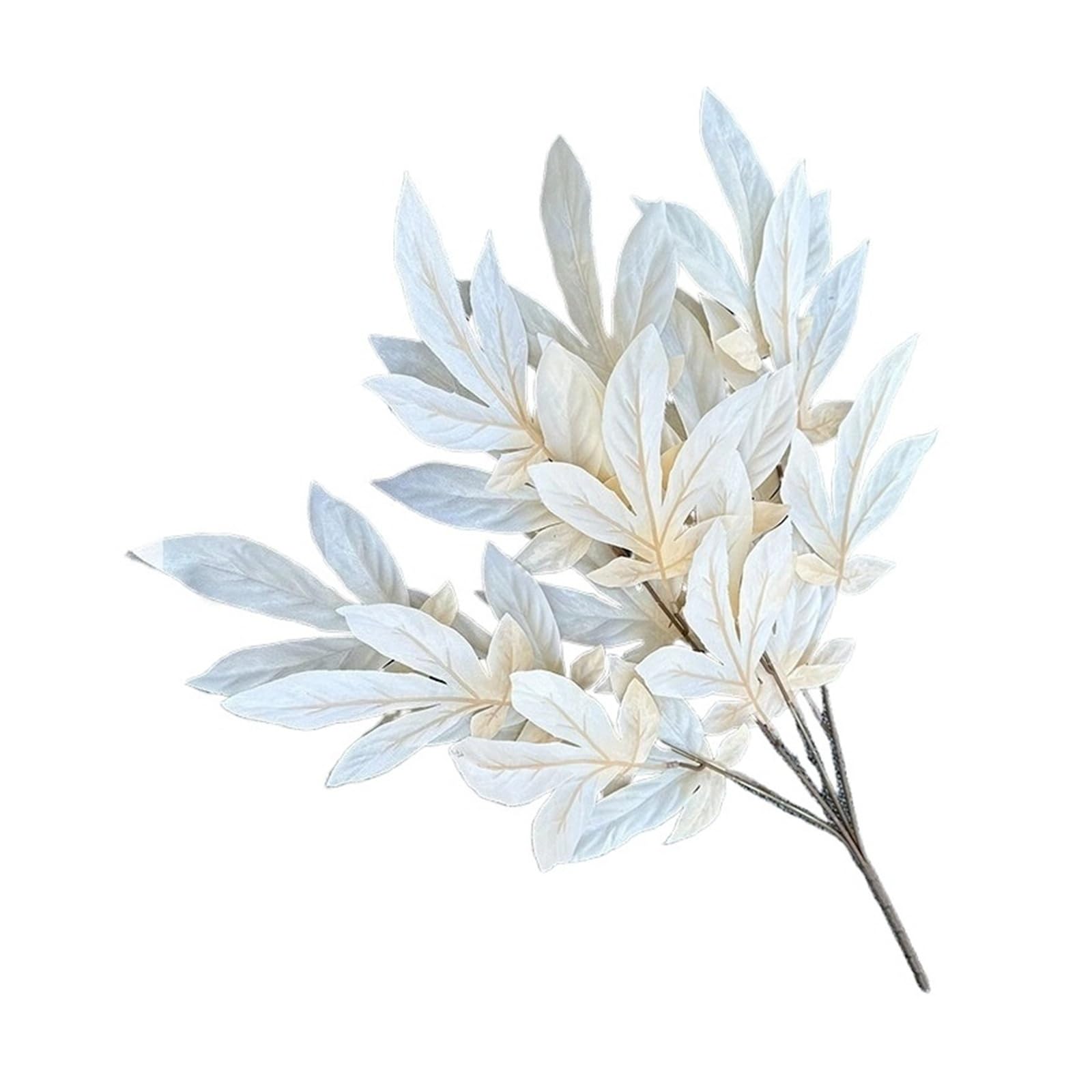1PC Artificial Plants Silk Leaves Pink Wedding Decoration Bouquet Fake Plant Leaf Home Decor(Champagne)