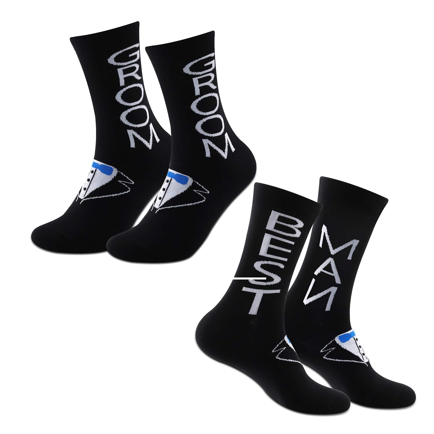 MBMSO Groom Socks Best Man Socks Groom Socks Men Wedding Day Socks Groom Proposal Gifts Bachelor Party Gifts