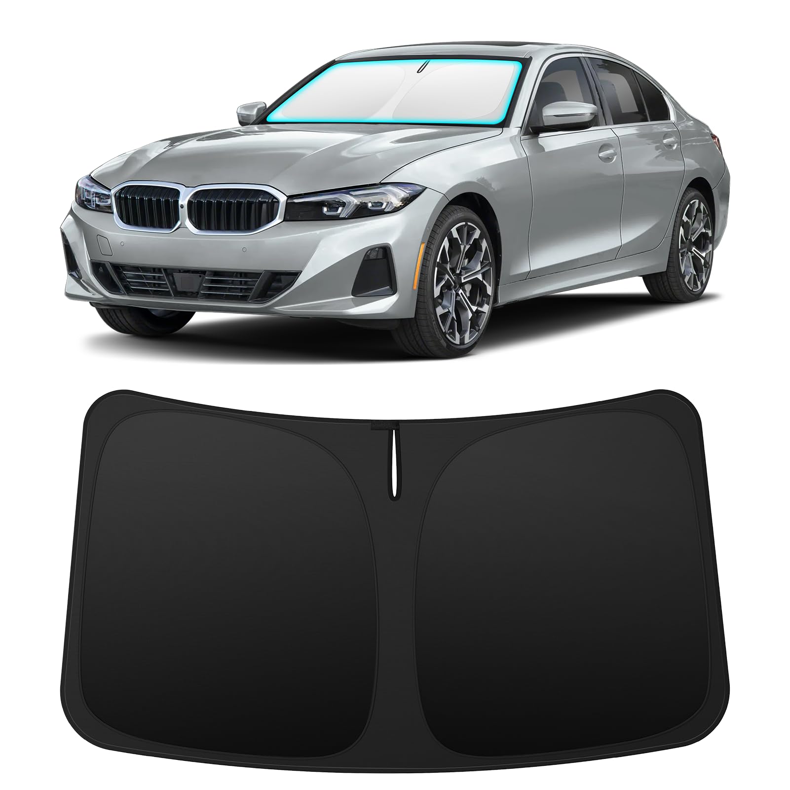 INSAUTO Custom Fit Windshield Sun Shade for BMW 3 Series 2019-2026