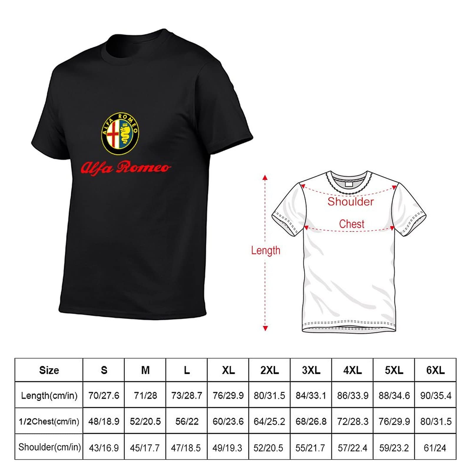 Amazon.co.jp: アルファロメオ Tシャツ メンズ 半袖 インナーシャツ 