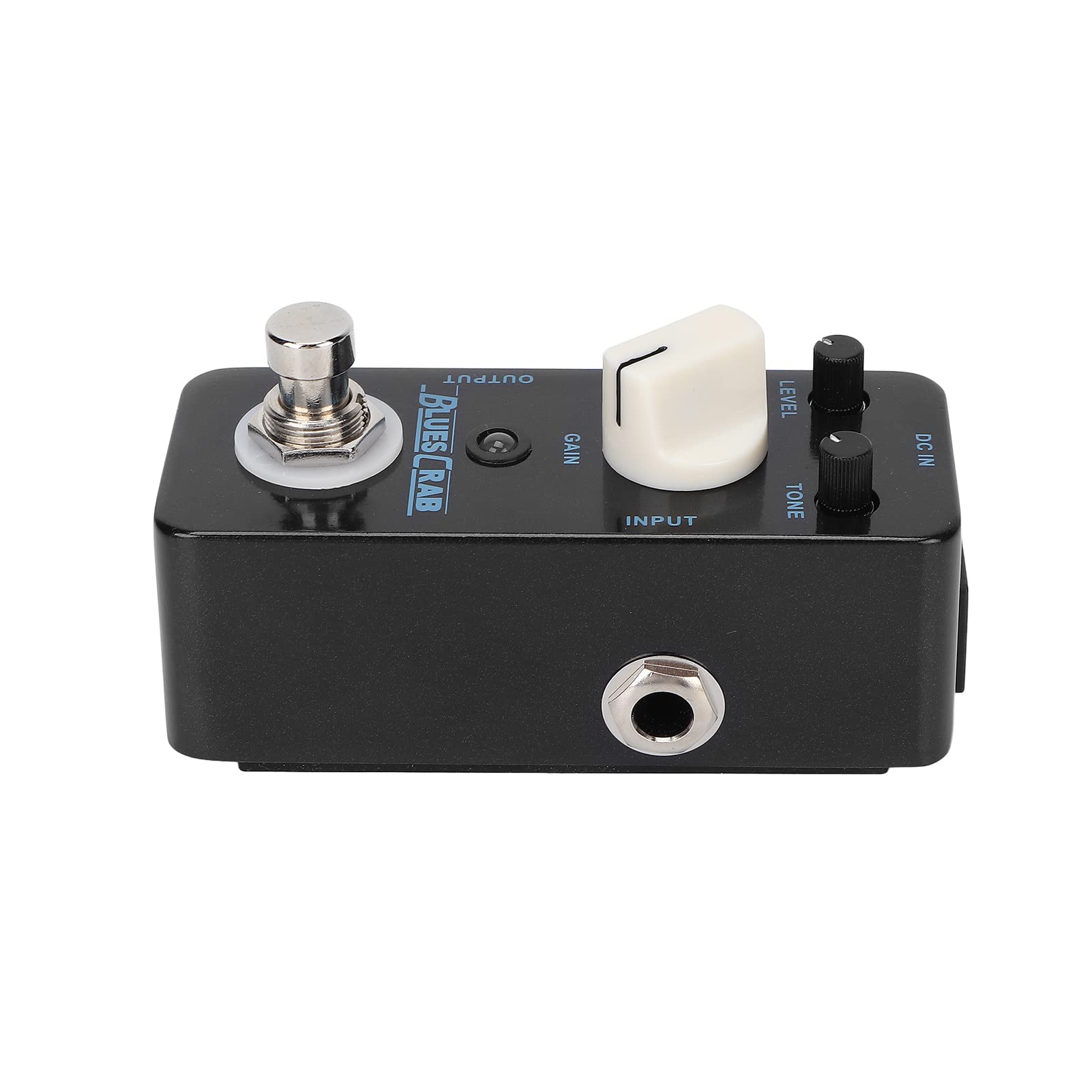 Pedale effetto Blues Crab Classic Overdrive Mini accessorio per strumento singolo Pedale effetto chitarra con guscio in metallo nero per musicisti chitarristi
