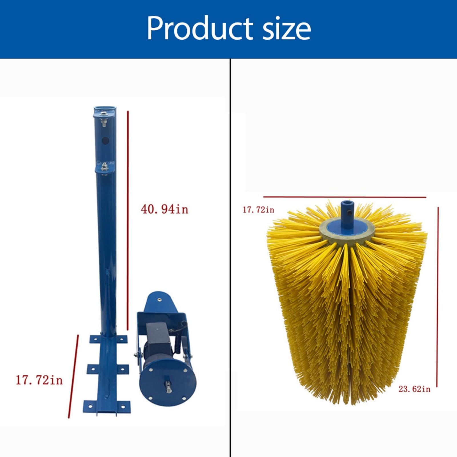 BEILOCKERY 220V Electric Cow Body Brush Swing Type Rotating Bovine Body Brush Automatic Massage Scratch Brushes