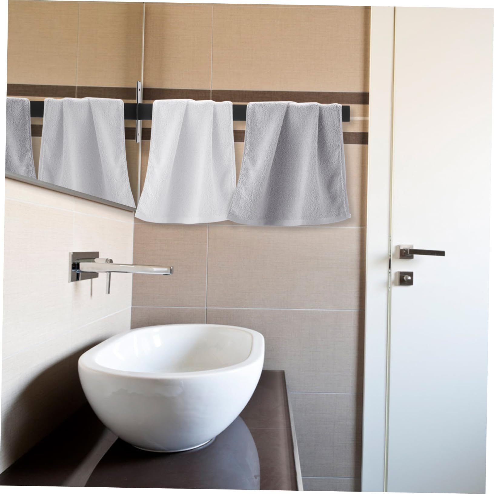 Toallero de Acero Inoxidable, Juego de 4 toalleros de Pared para baño, 304 Atmosphere.