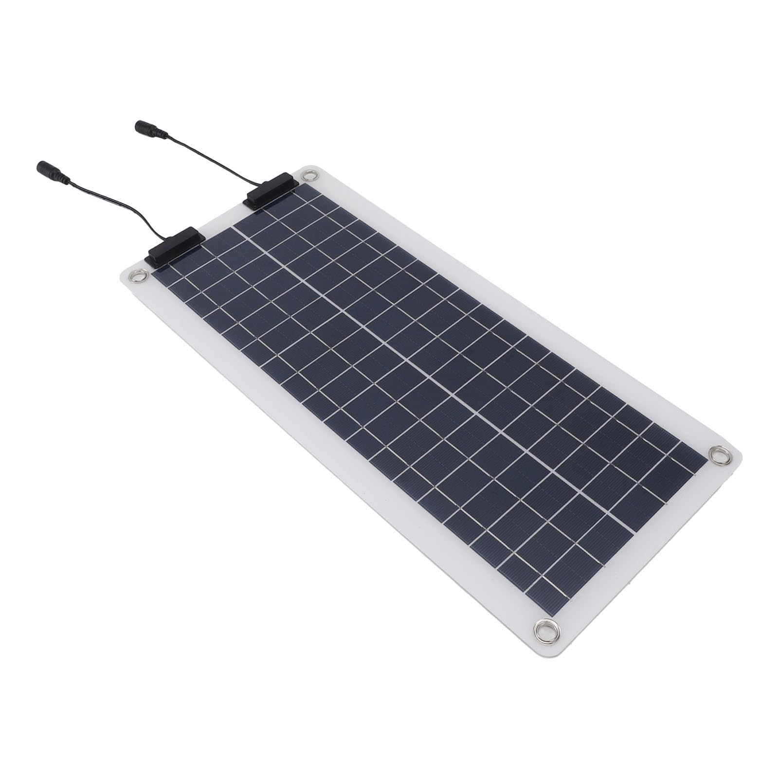 Fdit Kit de Régulateur de Panneau Solaire 30W, Chargeur MPPT OBD Double Sortie, étanche avec Pince de Batterie Rouge et Noire pour Camping-car, Bateau, Camping