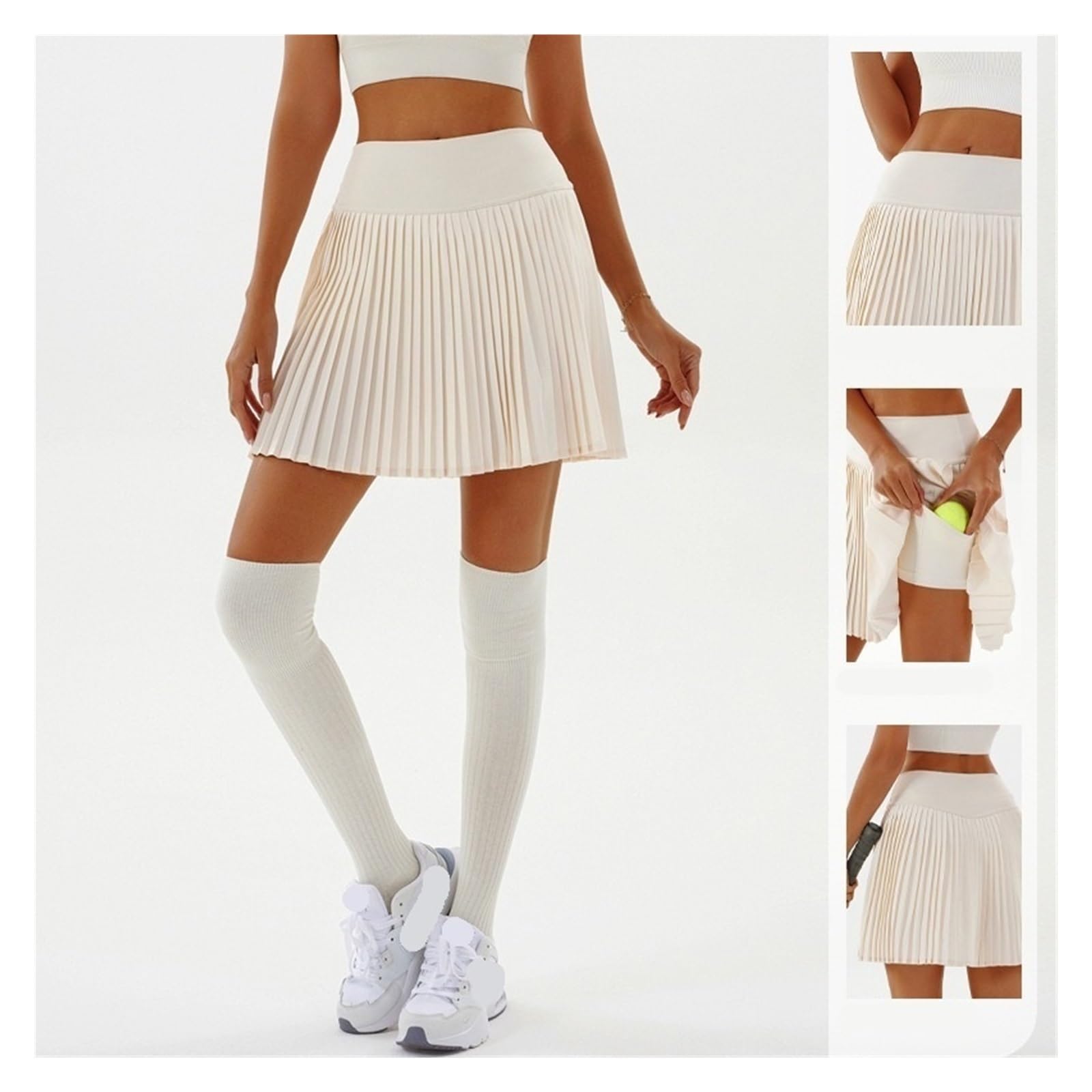 Gonne da Golf Gonne da Tennis plissettate Donna, Sportive, a Vita Alta, for Yoga, Fitness, Palestra, Golf, Aderenti, Larghe, minigonne Casual Elastiche