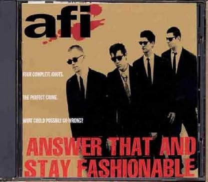 Answer That and Stay Fashionable [Disco de Vinil] por AFI, capa do álbum