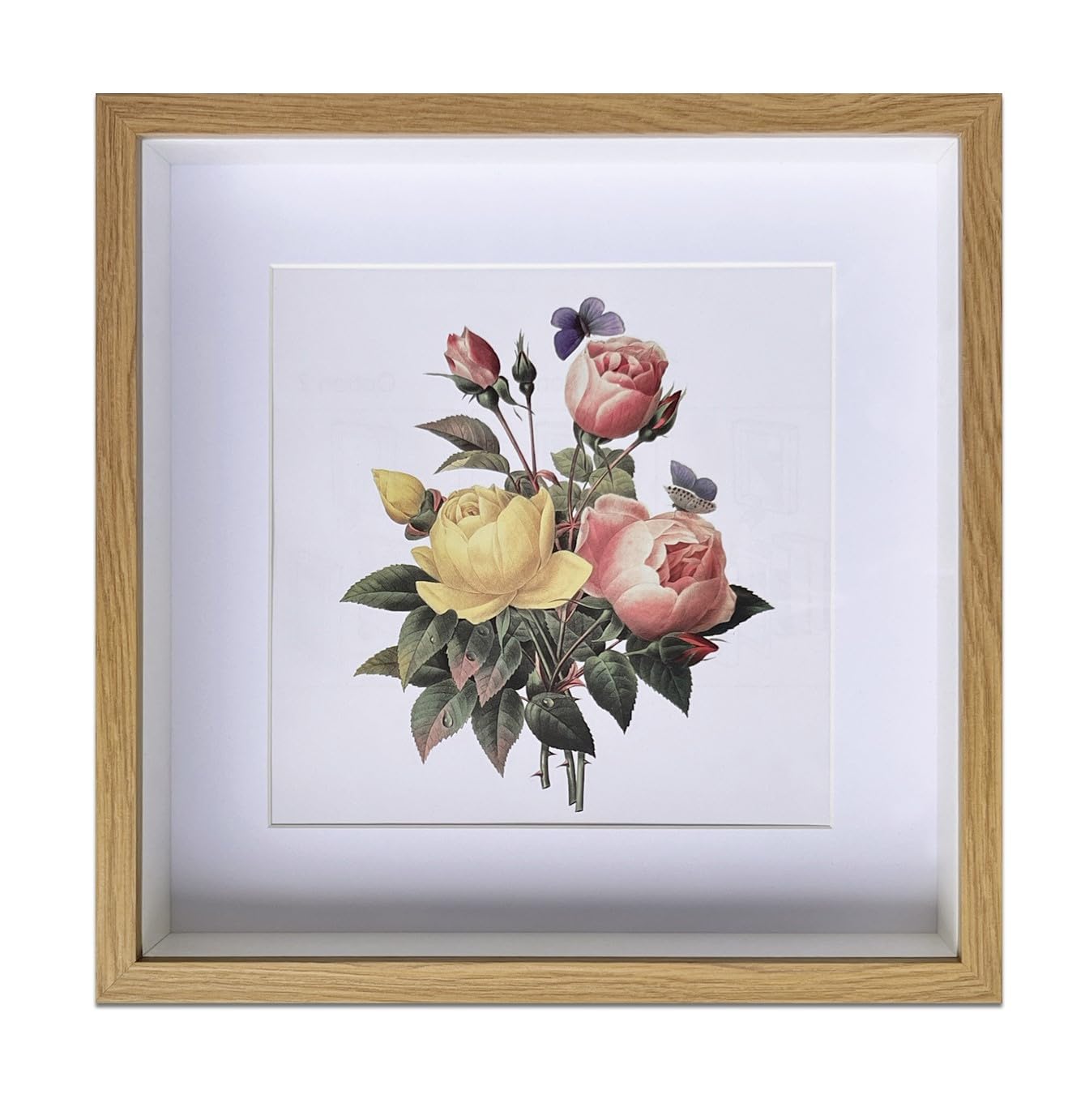 Shadow Box Frame 12x12 Brown Barnwood Deep Depth with Linen Back Easy Hanging, Perfect for Display Photos, Medals, Awards, Tickets.Frames for Paintings