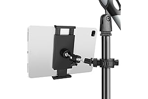 Adjustable Tablet Holder for Microphone Stand: Versatile Tablet and Mobile Holder