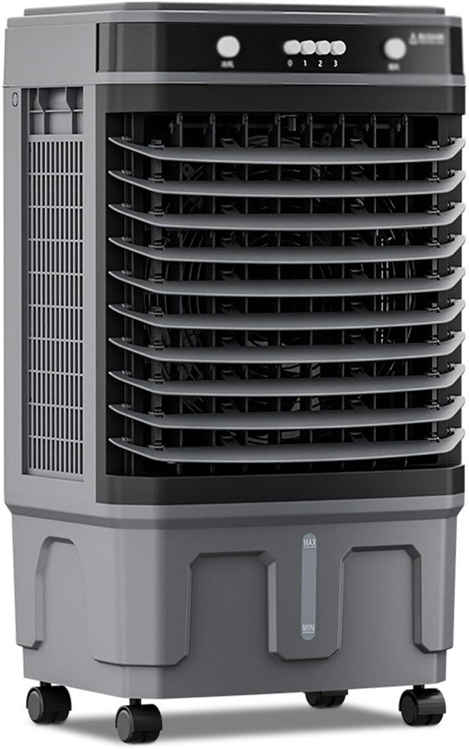 Portable Evaporative Air Cooler Air Cooling Fan Indoor Outdoor Remote & 12H Timer 120° Oscillation 3 Speeds 4 Ice Packs for Bedroom, Home, Office(30L)