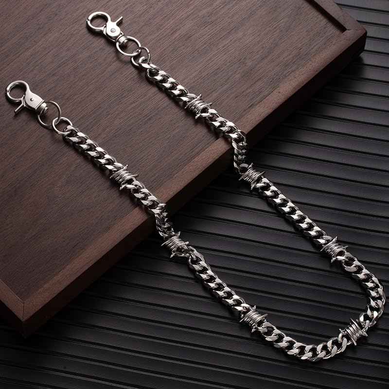 Image of Gothic Pants Chain Wallet Keychain Edgy Punk Hip Hop Waist Accessory for Jeans, Streetwear Women Men