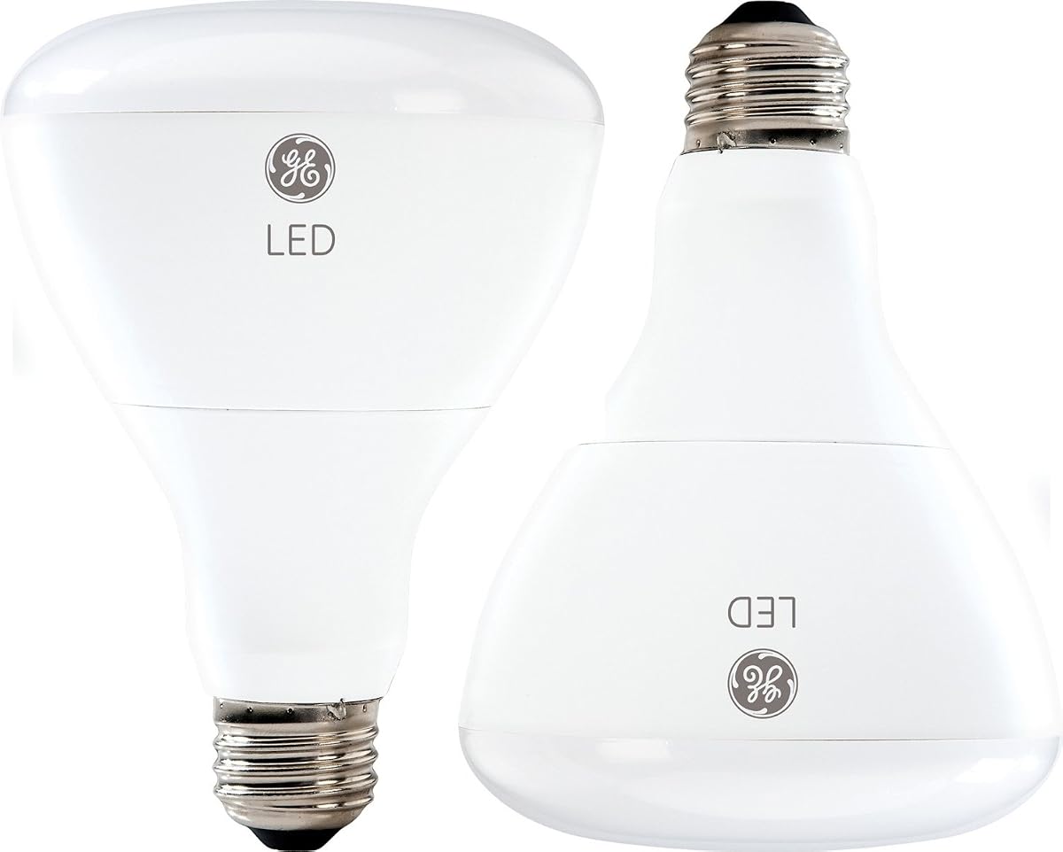 Lighting Bombilla LED de inundación Energy-Smart, color blanco suave, 10 W (reemplazo de 65 W), 700 lúmenes BR30 con base media, paquete de 2