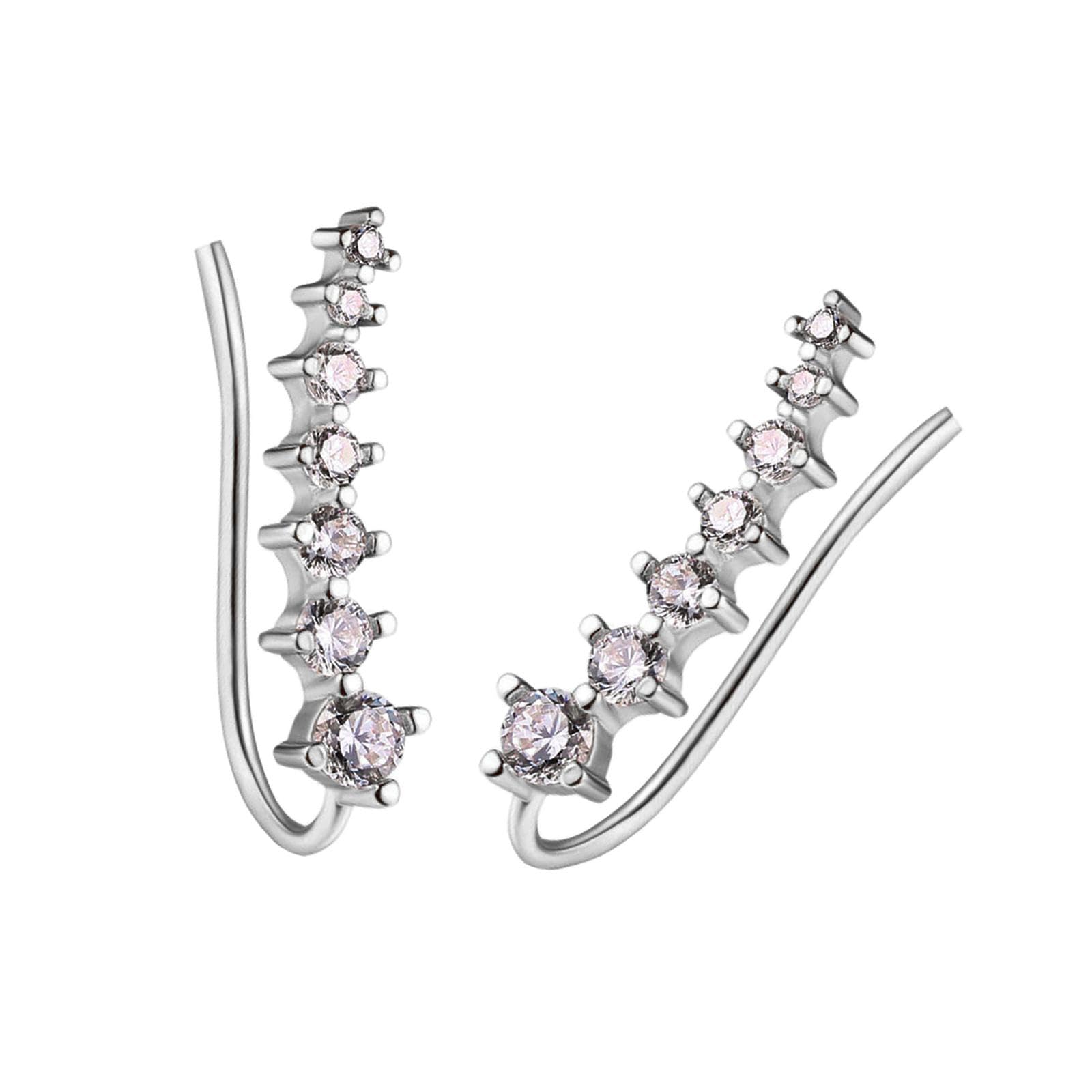 MYADDICTION Womens 2Pcs Ear Cuffs Earring Jewelry Earhook For Wedding Party Holiday Anniversary White (B0CT3FPQR1) Amazon Price History, Amazon Price Tracker