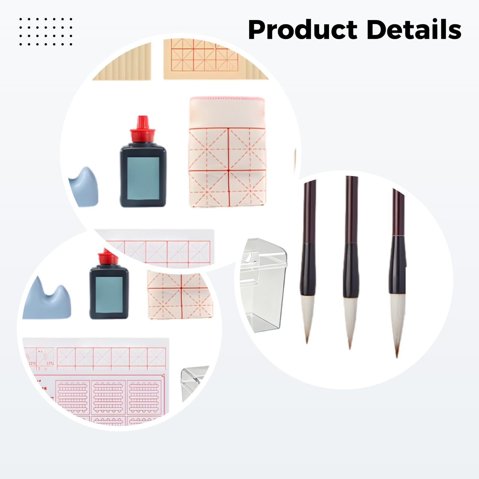 Komplettes Kalligraphie-Set für Anfänger, mit Tinte, Pinseln, Wasserschreibtüchern, Filzmatte, Tintenschale und Aufbewahrungsbox, 15-teilig