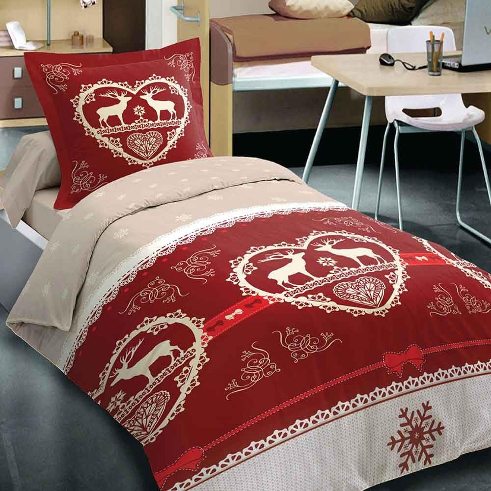 Housse de couette 100% coton 140x200 cm grand teint finition rabat de qualité supérieur