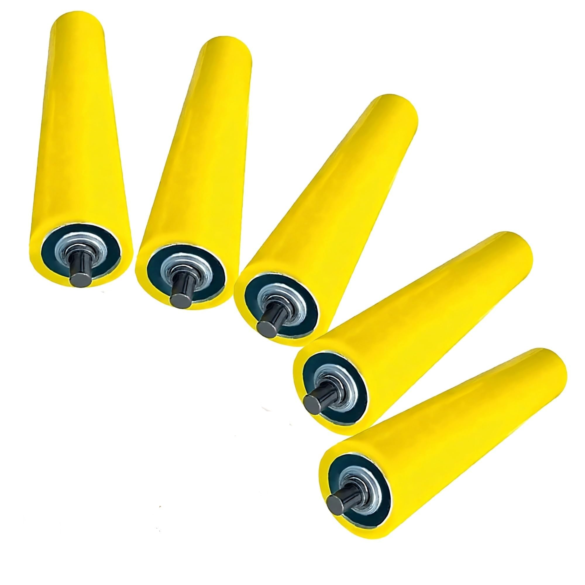 Set mit 5 robusten Förderrollen, anpassbare PVC-Ersatzrollen(50mmx400mm)