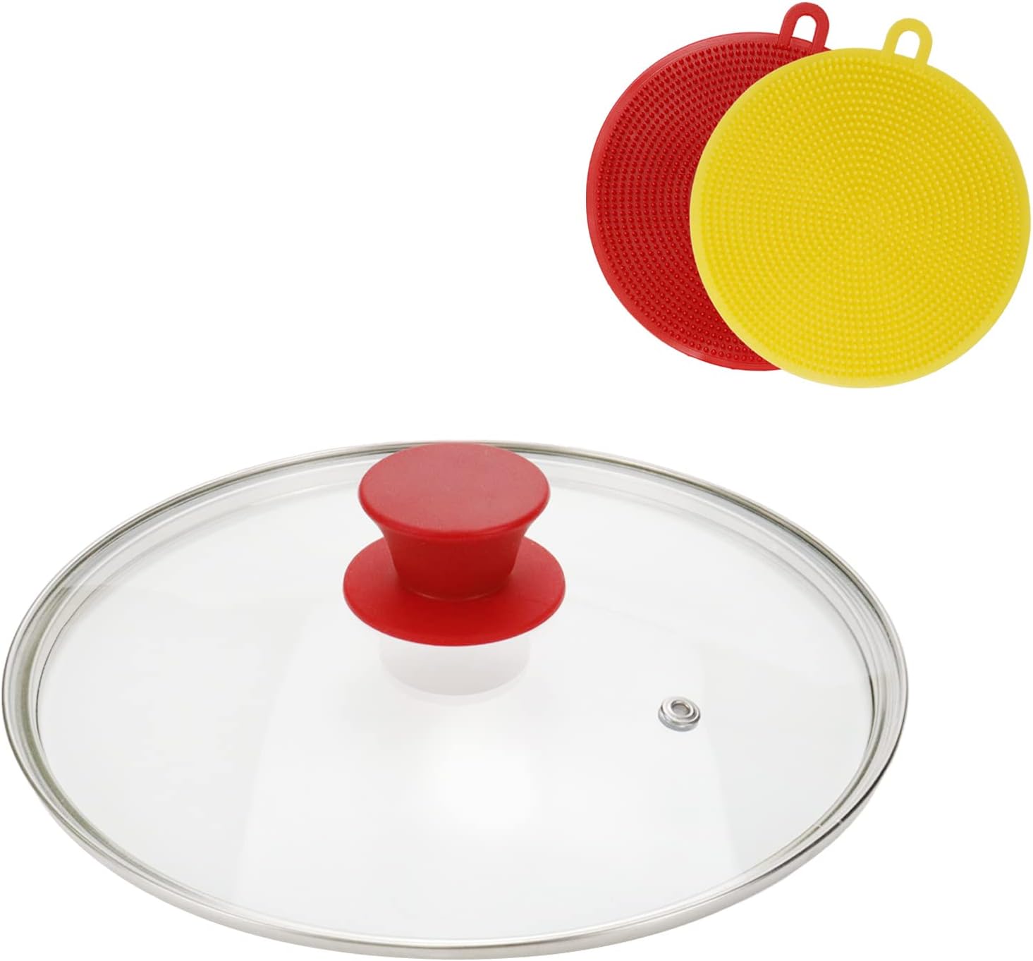 Coshar Clear Tempered Glass Lid Pot Lid Frying Pan Cover