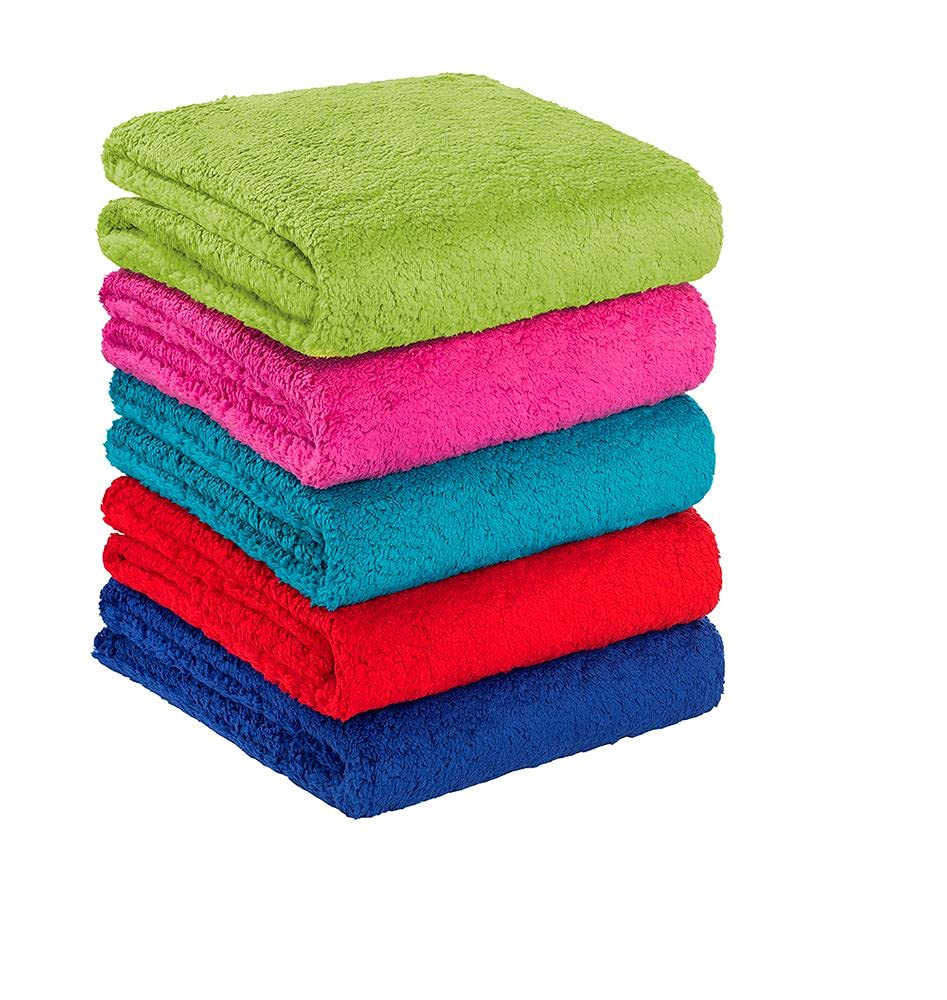 Flauschiger Supersoft Teppich (120x180 cm) • Für Wohnzimmer, Schlafzimmer, Arbeitszimmer und Kinderzimmer • Waschbar und rutschfest • Flauschteppich • Farbe: Fuchsia