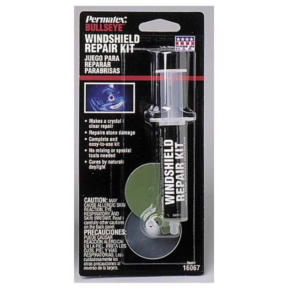 Buy Permatex 16067 Bullseye Windshield Repair Kit, .025 oz. Syringe