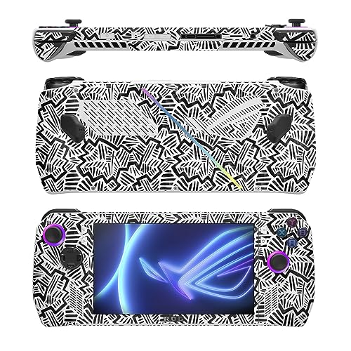 Image of MightySkins Carbon Fiber Skin Compatible with Asus ROG Ally - Abstract Black | Protective, Durable Textured Carbon Fiber Finish | Easy to Apply
