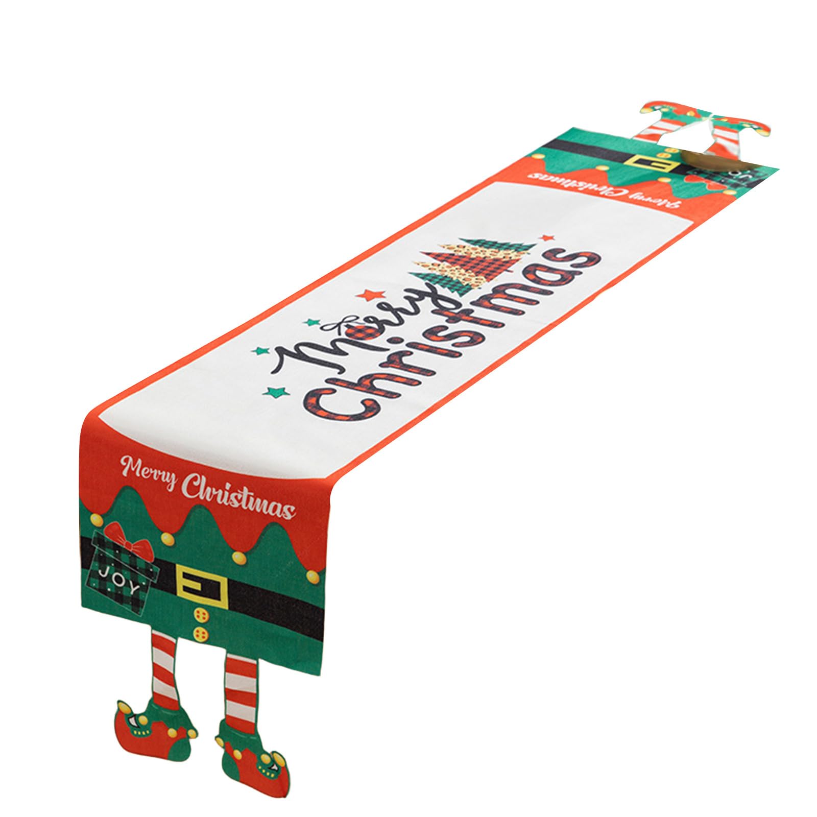 Tsophreniq Christmas Table Runner with Seasonal Decoration Eye Catching Tablecloth for Home Shop Placemat Christmas Table Runner