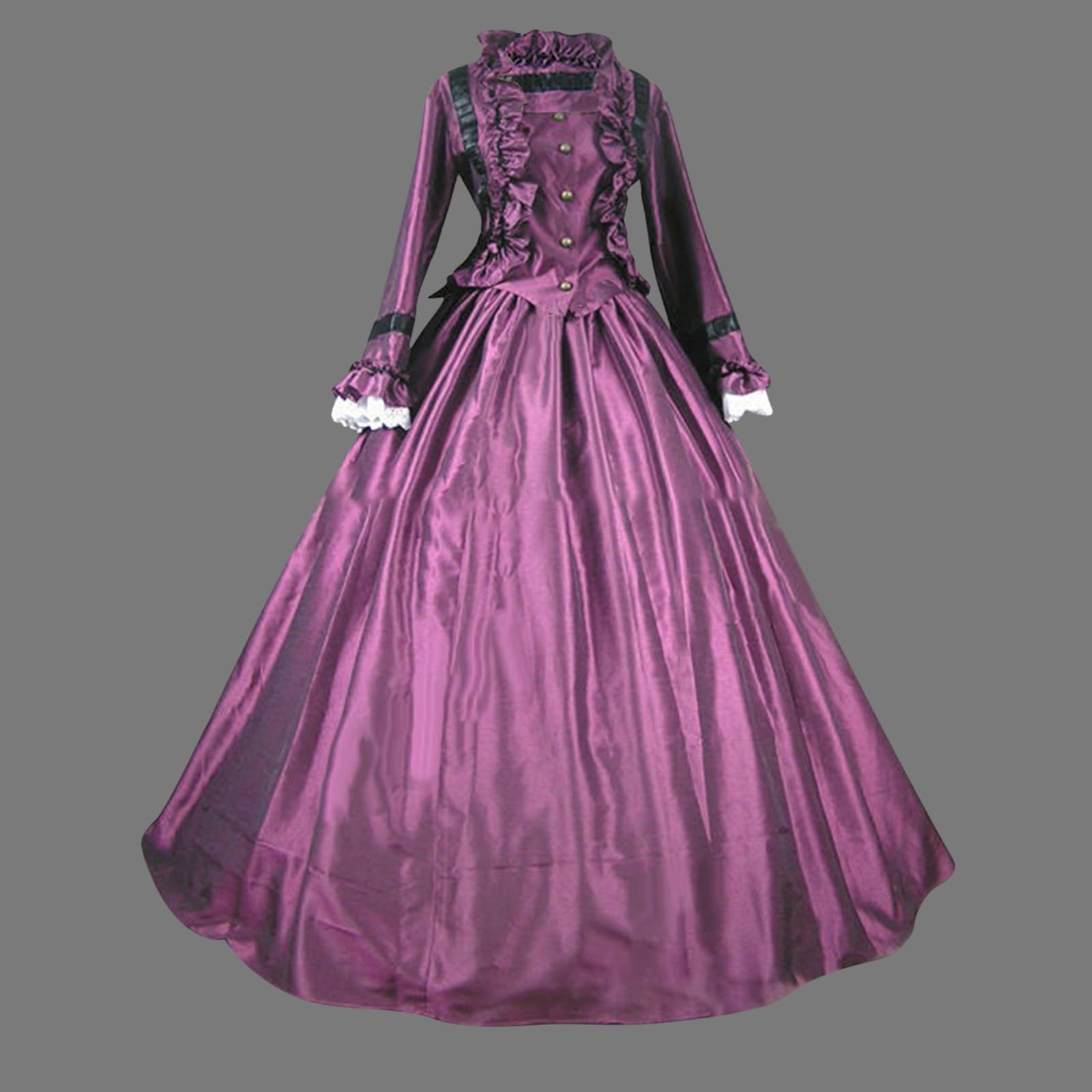 Renaissance Kleid Gothic Mittelalter Kleidung Lolita Cosplay Kleider
