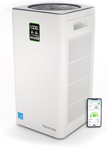 Kenmore Purificador de aire PM4030 con filtro HEPA verdadero H13, cubre hasta 2300 pies cuadrados, sistema de filtración HEPA de 3 etapas