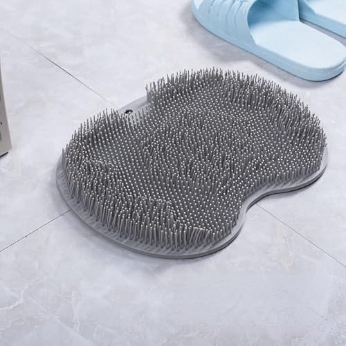 Foot Scrubber Cleaner Massager,Silicone Mat Exfoliating Dead Skin Non-slip Fußzirkulation Reduziert Fußschmerzen (Gray,23 * 30cm) thumbnail