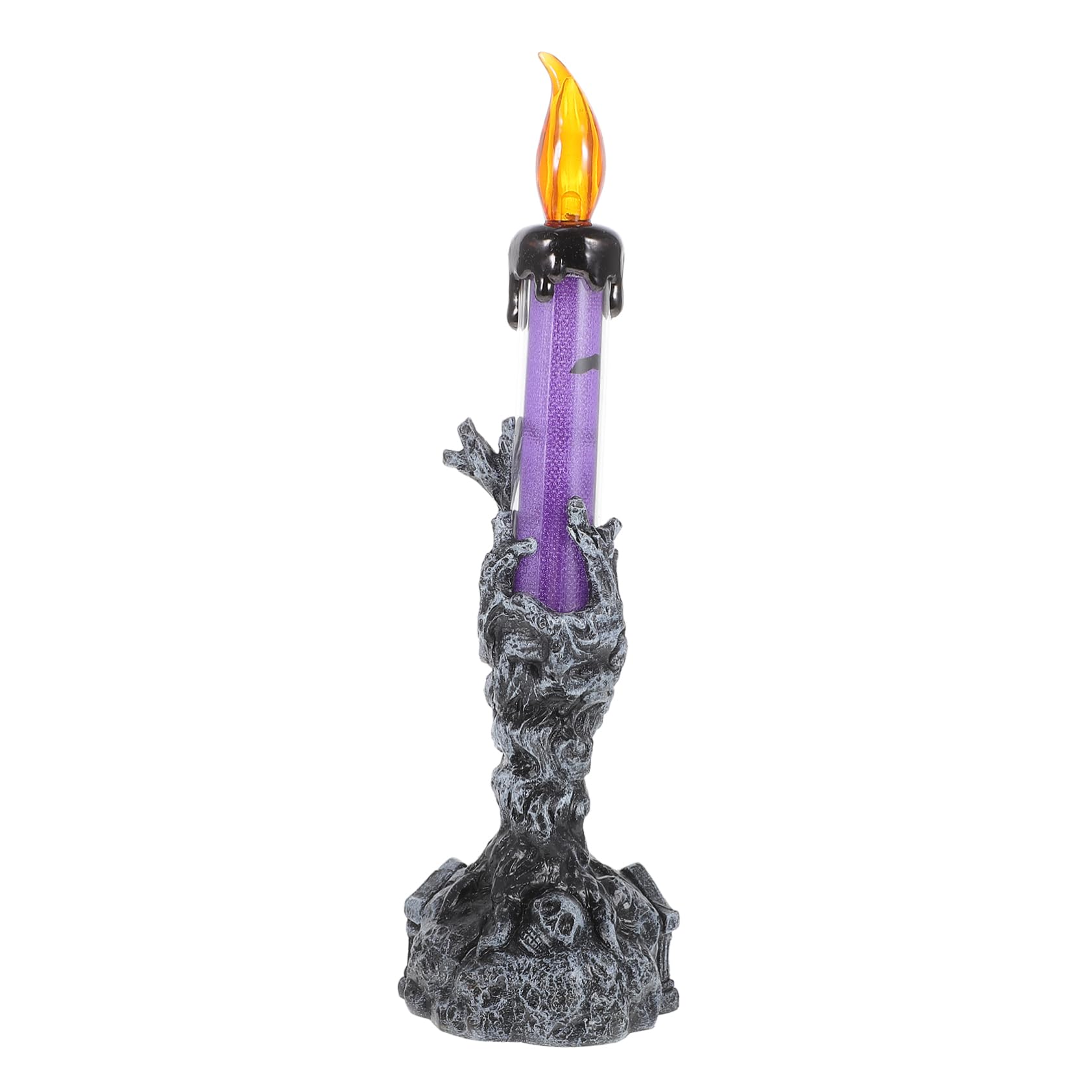 Lámpara de lápida LED de Halloween NUOBESTY pack de 2 velas sin llama decorativas 8