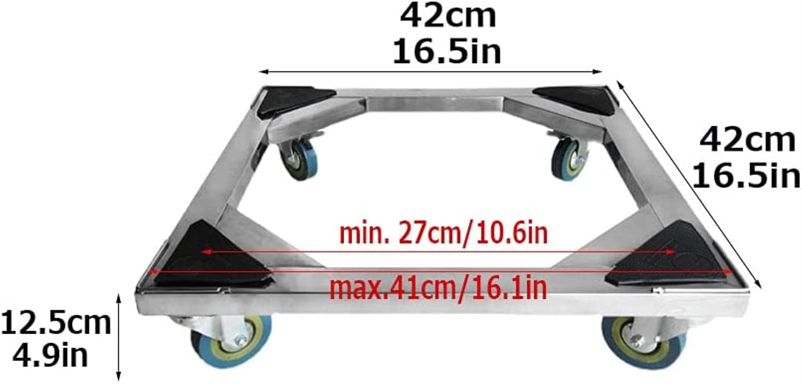 Podstawa Pod Pralkę, Wielofunkcyjny Wózek Meblowy, Ruchoma Podstawa Pod Lodówkę, Suszarkę, Pralkę, 42-60 Cm, Możliwość Wyboru Stojaka Na Lodówkę, Mata Antywibracyjna