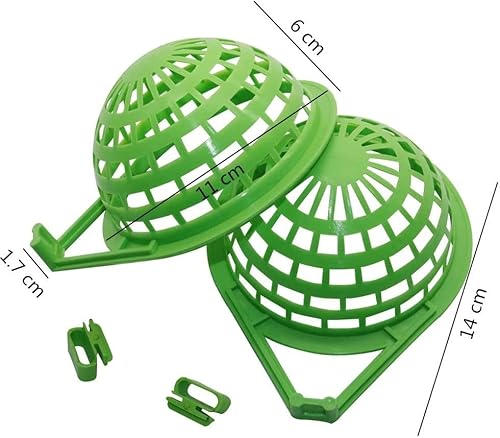 Miniatura 2 de 5 piezas de nidos de aves canarias de plástico hueco colgante jaula huevos eclosión herramienta de cría de aves choza nido pequeños pájaros jaula