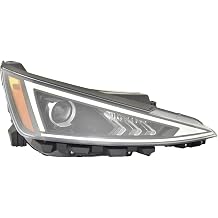DEPO ACK Automotive for Hyundai Elantra 19-20 Headlight Halogen without LED DRL KRA Built RH Passenger Side Replaces OEM 92102-F2540 Partslink HY2503239
