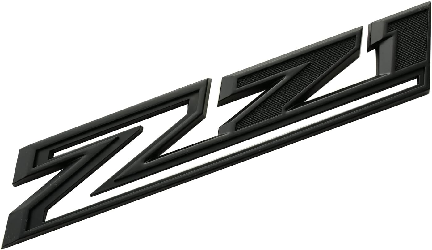 2 Pack 2019-2025 Z71 Emblem Decals Side Badges Compatible with Silverado Z71 Parts 84632695 (Matte Black)