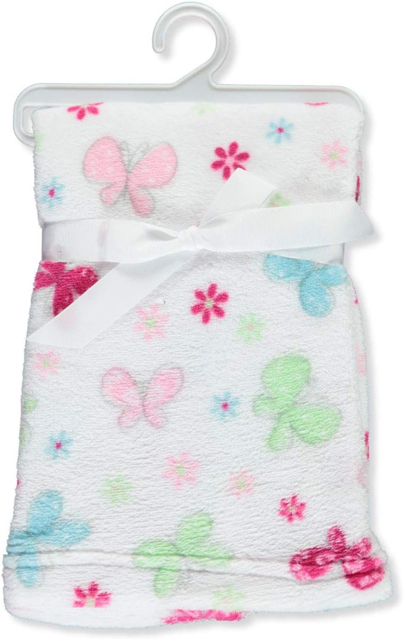 BON BEBE Unisex-Baby Unisex Super Soft and Cozy 30"x 36" Plush Baby Blanket