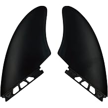 UP SURF Surfboard fin Single tab fin Surfing Plastic fins Twin Keel Fin K2 Black