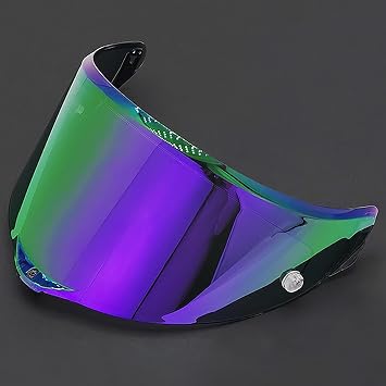 Motorcycle Helmet Visor for AGV Pista GP R/Corsa, UV Protection Helmet Visor Helmet Visor Replacements Motorcycle Helmet Face Shield Tinted Helmet Visor,F Aurora Purple