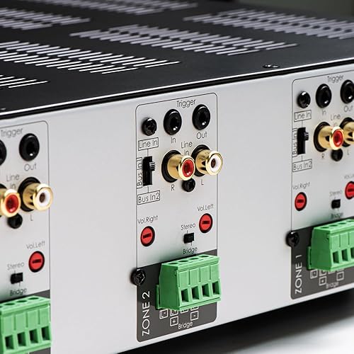 Miniatura 2 de OSD Audio MX880 GEN2 Amplificador de 4 zonas 8Ch x 80W, Clase D, botones de encendido/apagado del panel frontal, audio distribuido 9 Channel