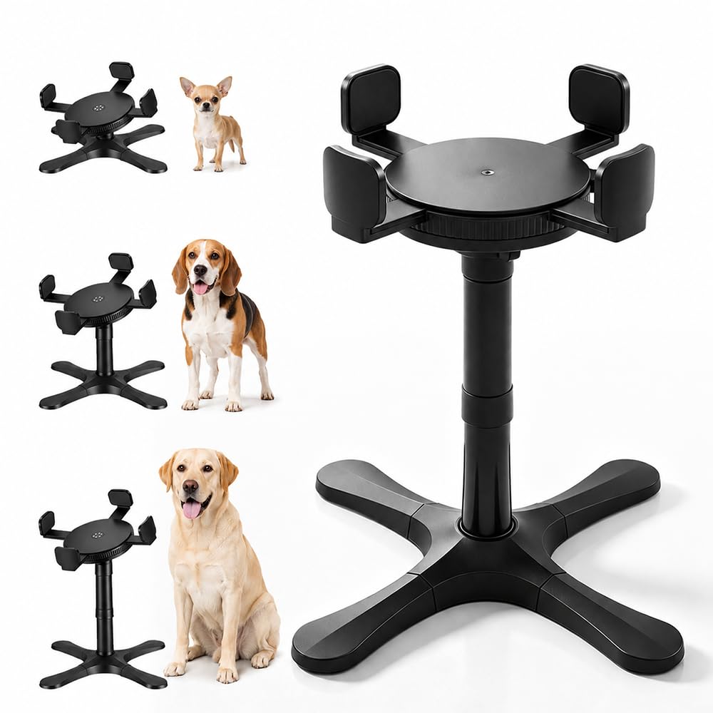 Single Raised Dog Bowl Stand with 3 Height Adjustable