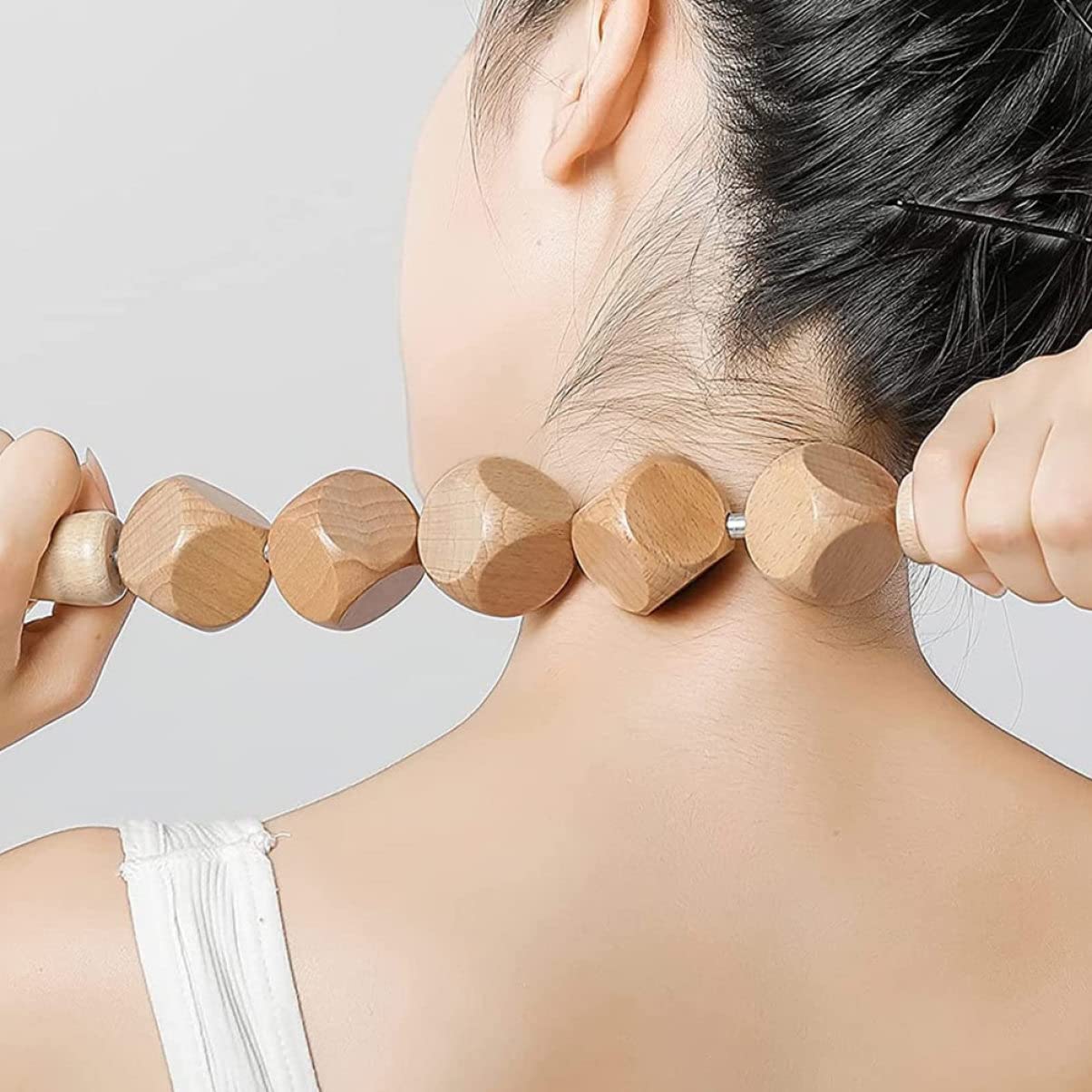 GLEAVI Bastones De Masaje De Madera Rodillo De Espalda Masajeador Corporal Ideal Para Fitness